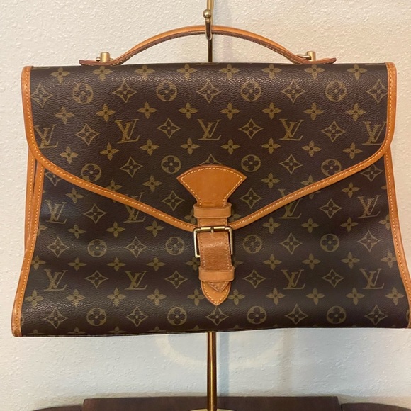 Louis Vuitton Beverly Monogram Tan and Brown Monogram Briefcase - Picture 1 of 10